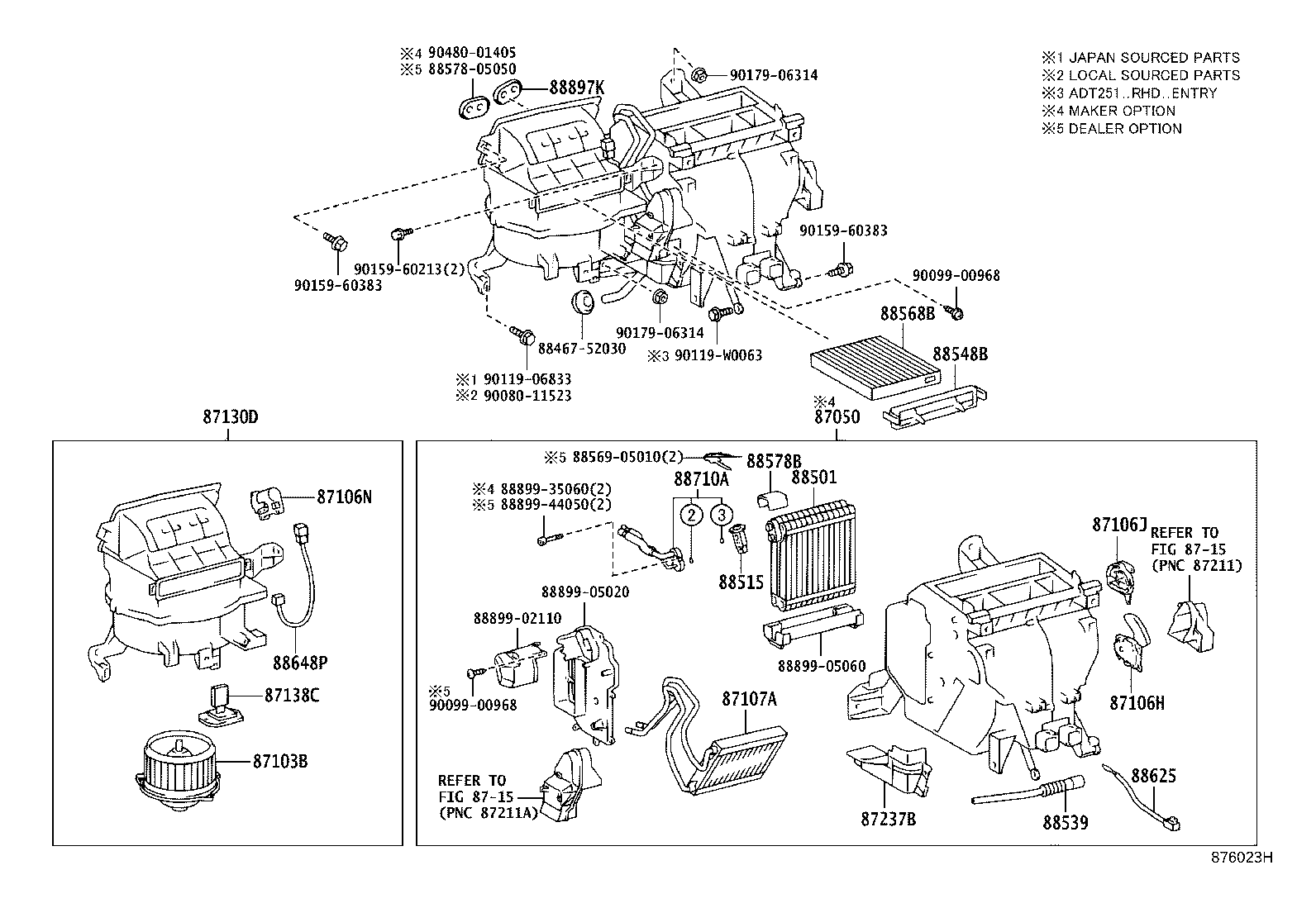 TOYOTA 87103-02070 - Salona ventilators ps1.lv