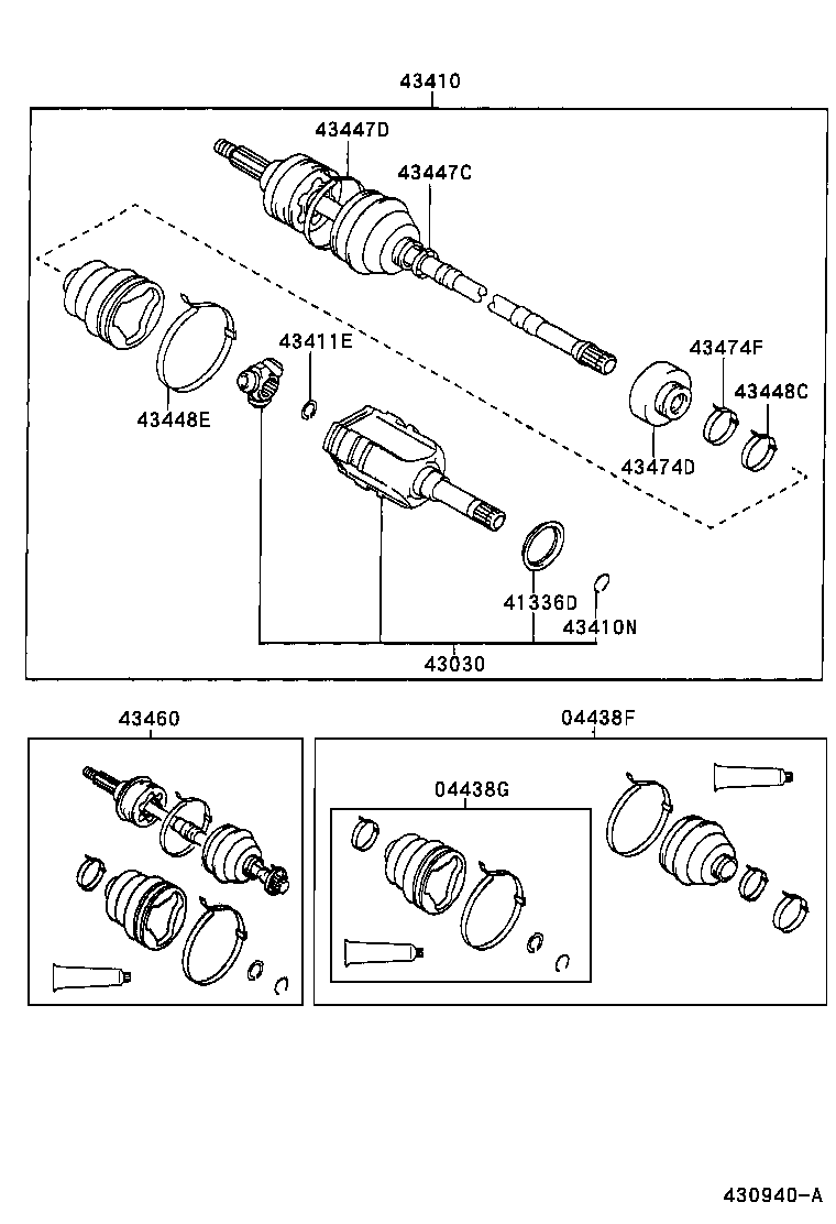 TOYOTA 0442705060 - Putekļusargs, Piedziņas vārpsta ps1.lv