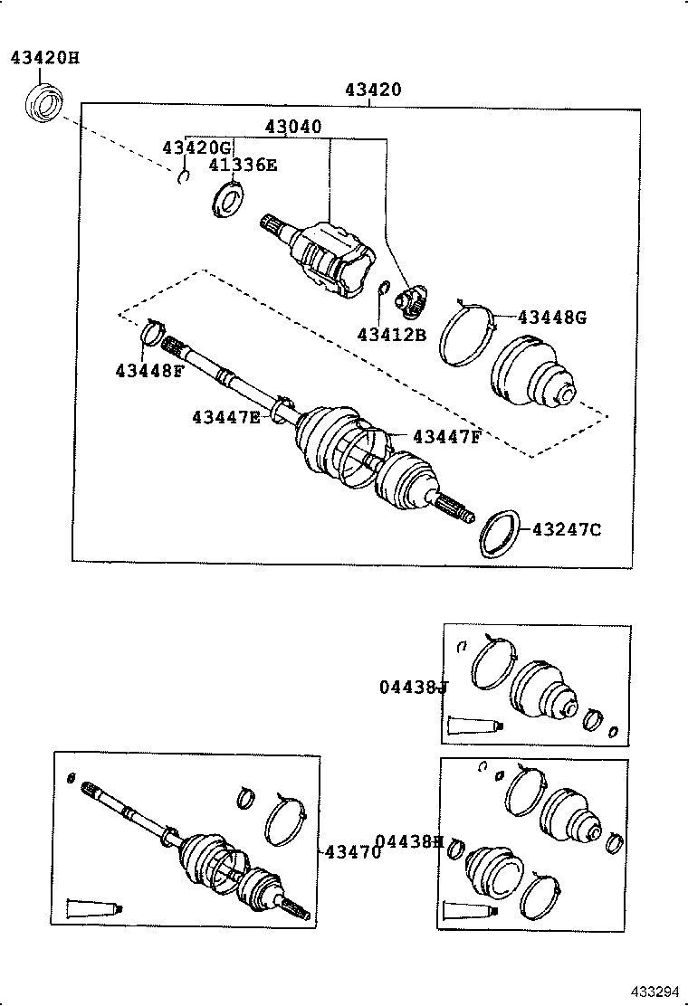 TOYOTA 04438-32230 - Putekļusargs, Piedziņas vārpsta ps1.lv