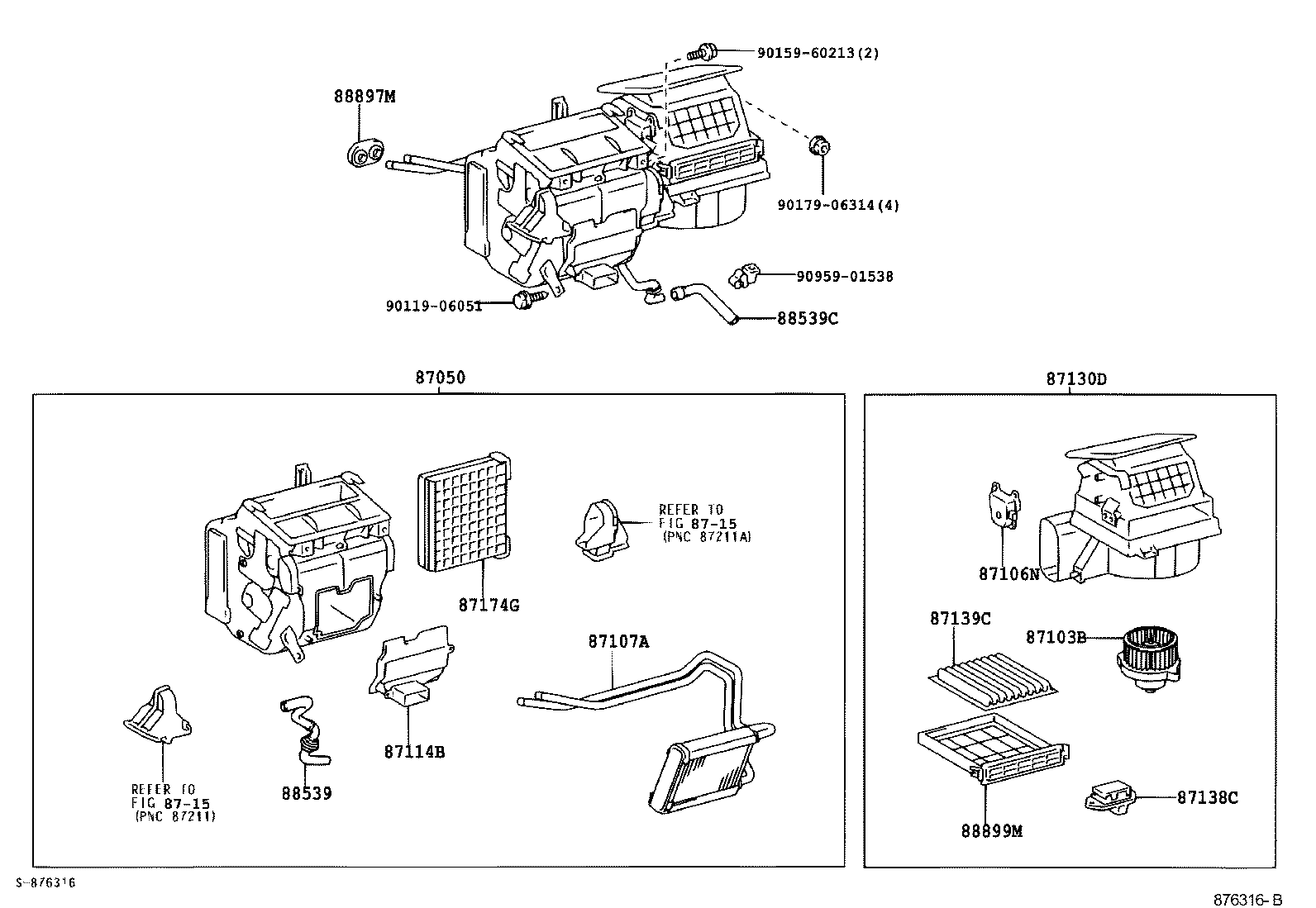 TOYOTA 87103-42060 - Salona ventilators ps1.lv