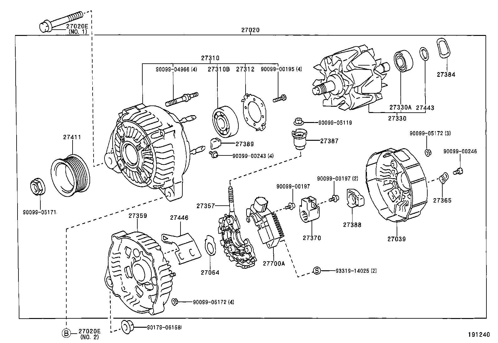 TOYOTA 27060-28060 - Ģenerators ps1.lv