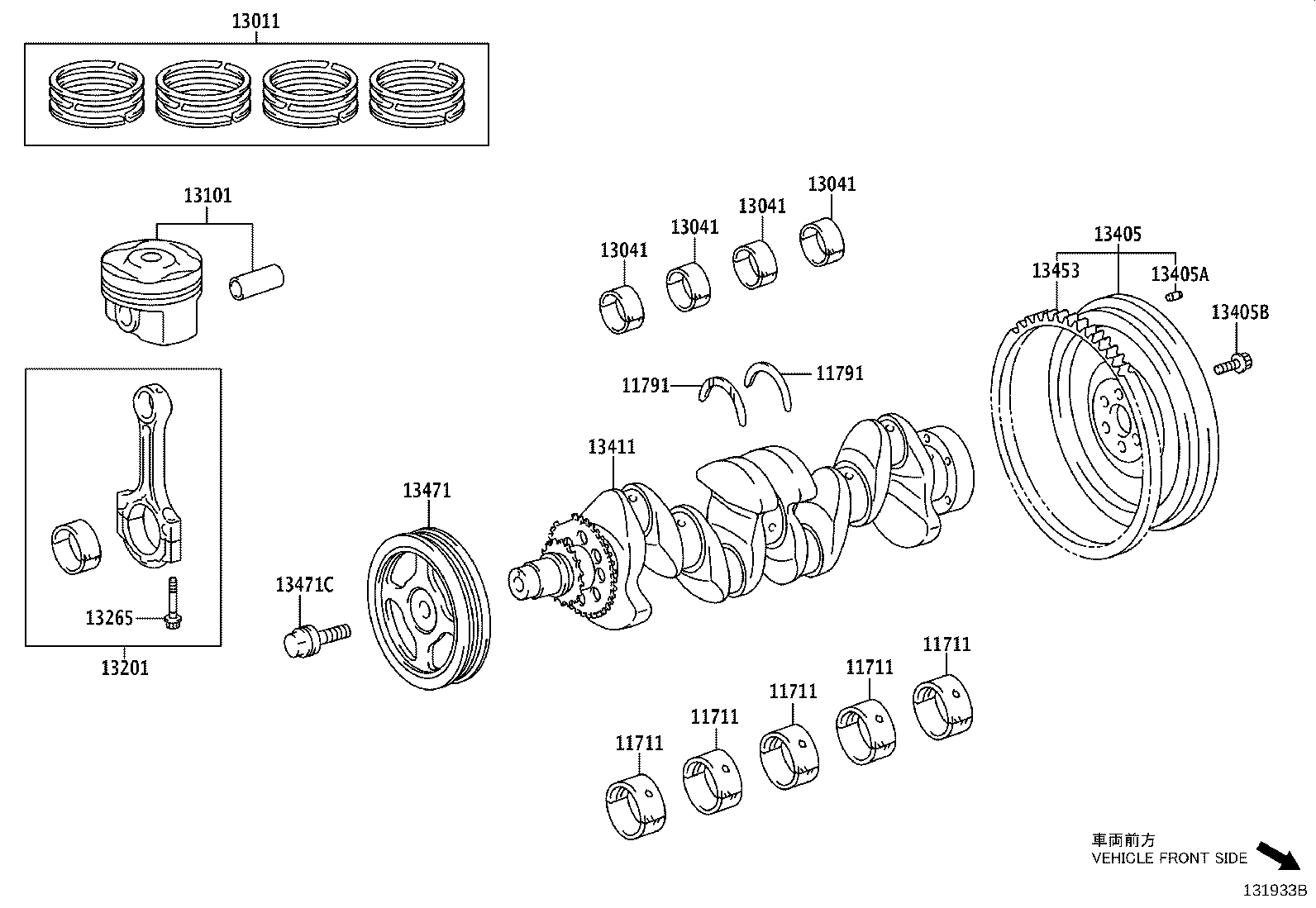 TOYOTA 13011-47032 - RING SET, PISTON ps1.lv