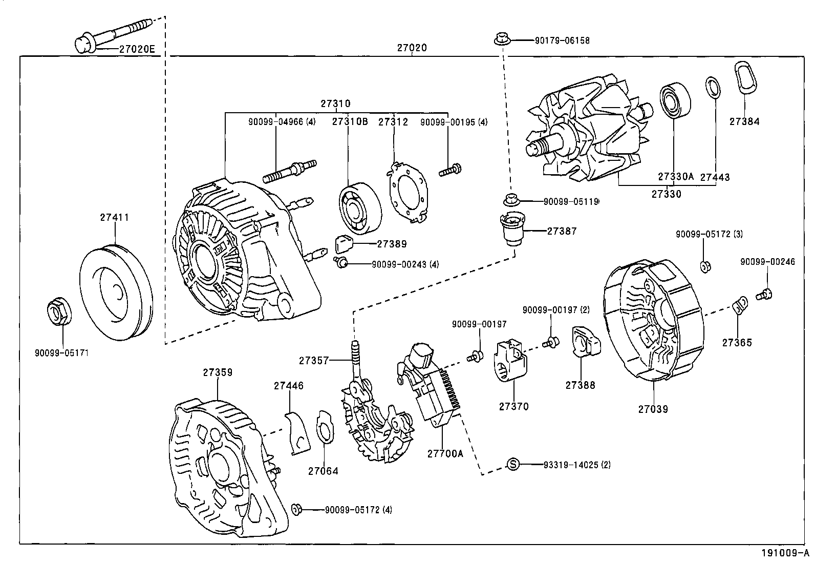 TOYOTA 27060-27030 - Ģenerators ps1.lv