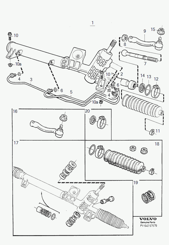 FORD 271601 - Putekļusargu komplekts, Stūres iekārta ps1.lv