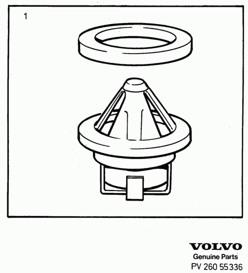 Volvo 271664 - Termostats, Dzesēšanas šķidrums ps1.lv