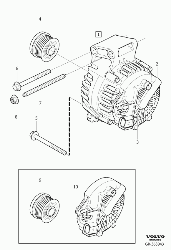 Volvo 30659440 - Ģeneratora sprieguma regulators ps1.lv