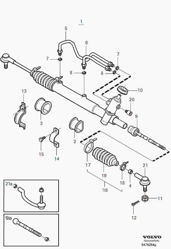 Mitsubishi 30875012 - Stūres šķērsstiepņa uzgalis ps1.lv