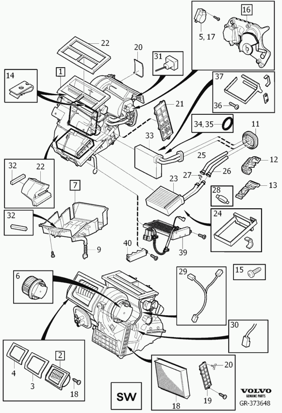 Volvo 31332897 - Siltummainis, Salona apsilde ps1.lv