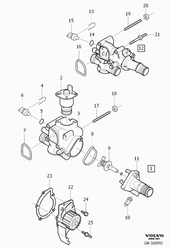 FORD 30757523 - Termostats, Dzesēšanas šķidrums ps1.lv