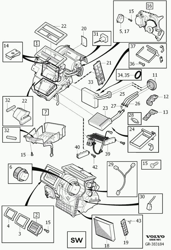 Volvo 31 390 437 - Salona ventilators ps1.lv