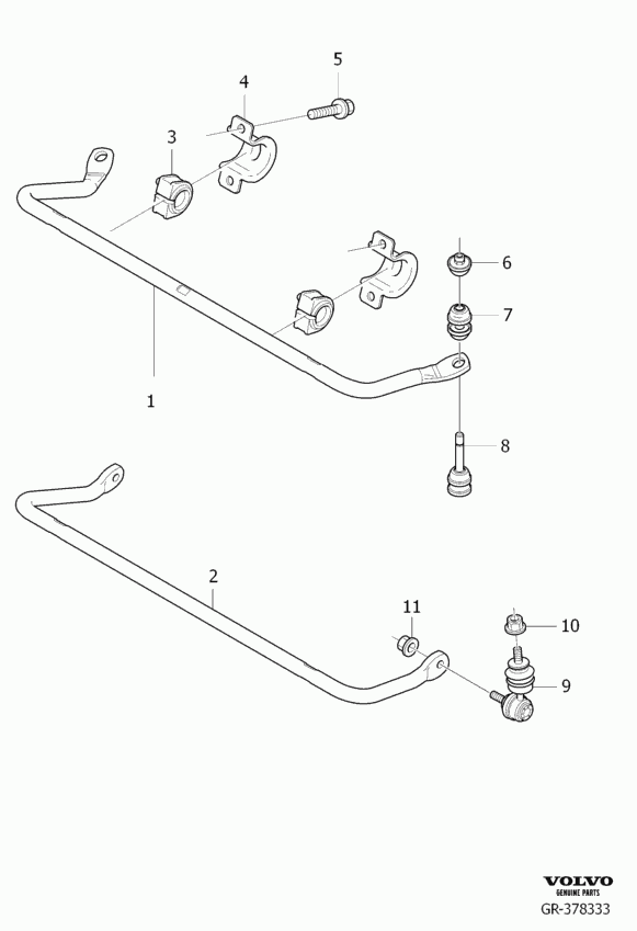 Volvo 30714682 - Bukse, Stabilizators ps1.lv