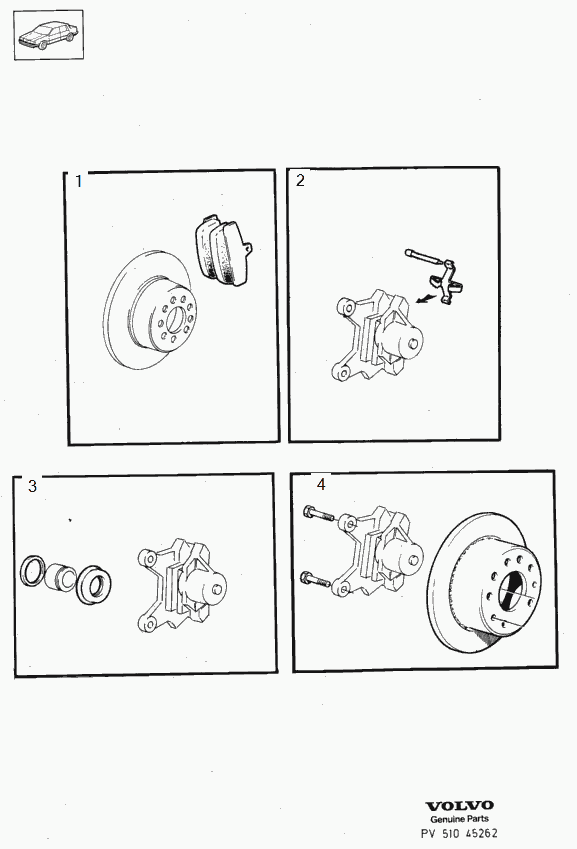Volvo 31261185 - Bremžu uzliku kompl., Disku bremzes ps1.lv