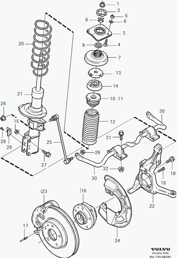 Volvo 31212730 - Stiepnis / Atsaite, Stabilizators ps1.lv