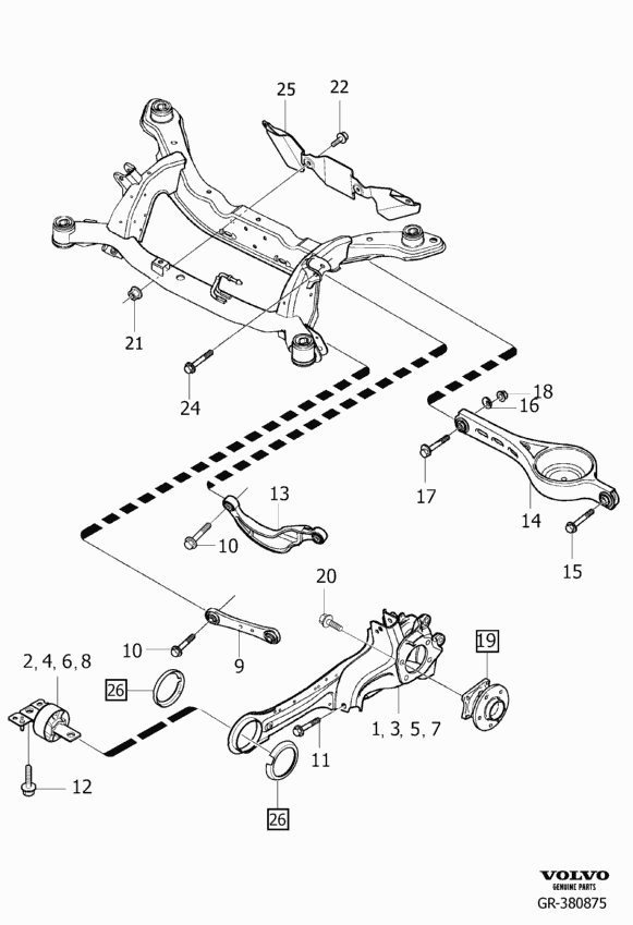 Volvo 31 212 034 - Neatkarīgās balstiekārtas svira, Riteņa piekare ps1.lv