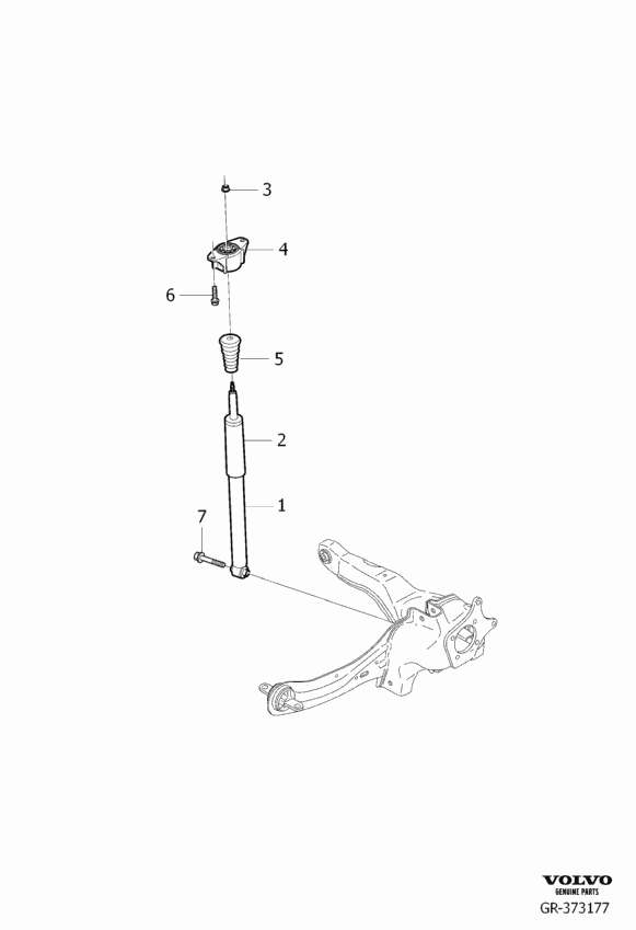 Volvo 31317960 - Amortizators ps1.lv