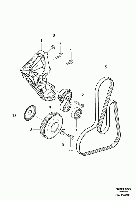 FORD 30777354 - Parazīt / Vadrullītis, Ķīļrievu siksna ps1.lv