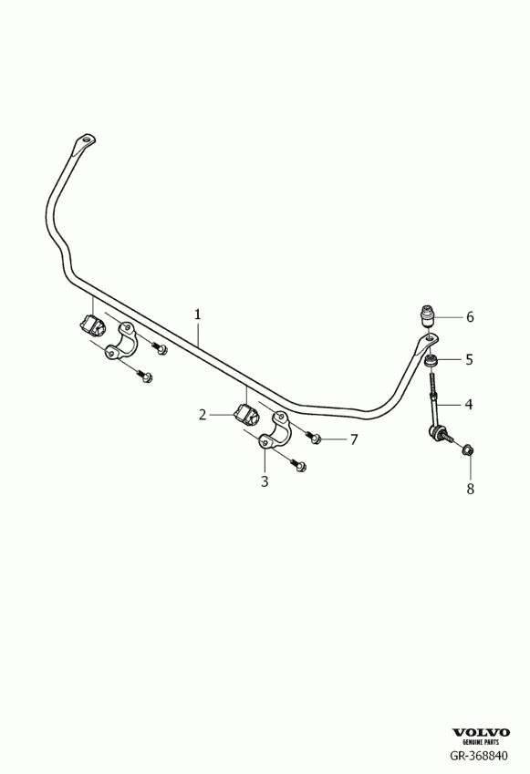 Volvo 30736947 - Stiepnis / Atsaite, Stabilizators ps1.lv