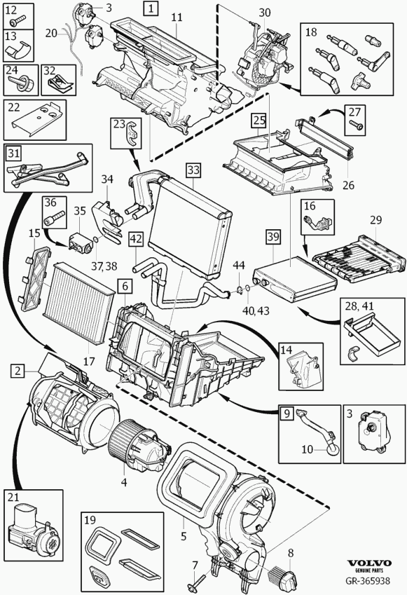 Volvo 3 129 151 7 - Salona ventilators ps1.lv