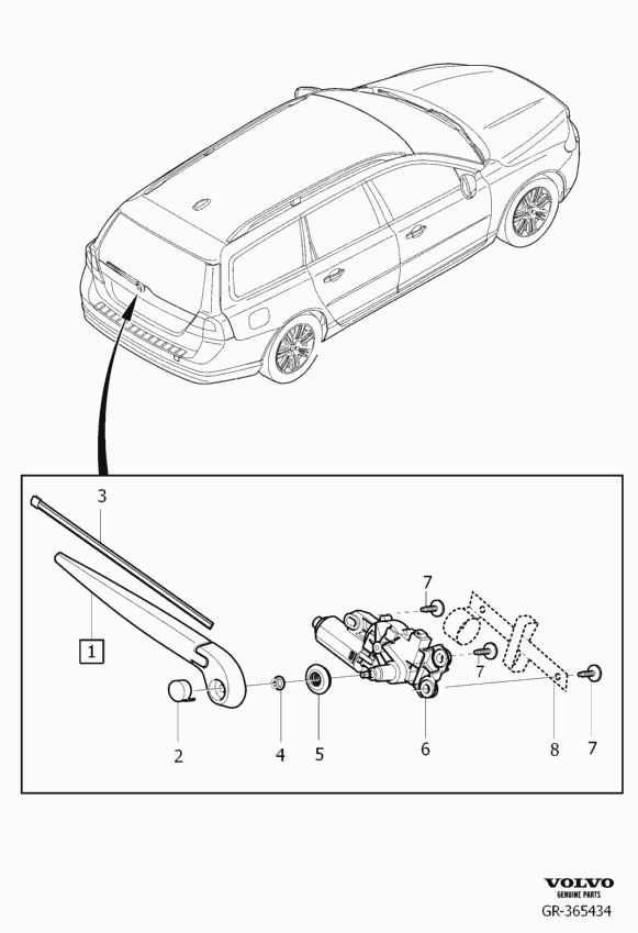 Volvo 31290787 - Stikla tīrītāju motors ps1.lv