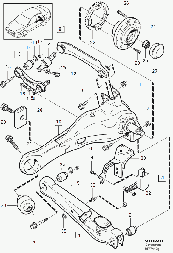 Volvo 30620970 - Piekare, Šķērssvira ps1.lv