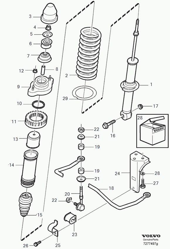 Volvo 30884359 - Stiepnis / Atsaite, Stabilizators ps1.lv