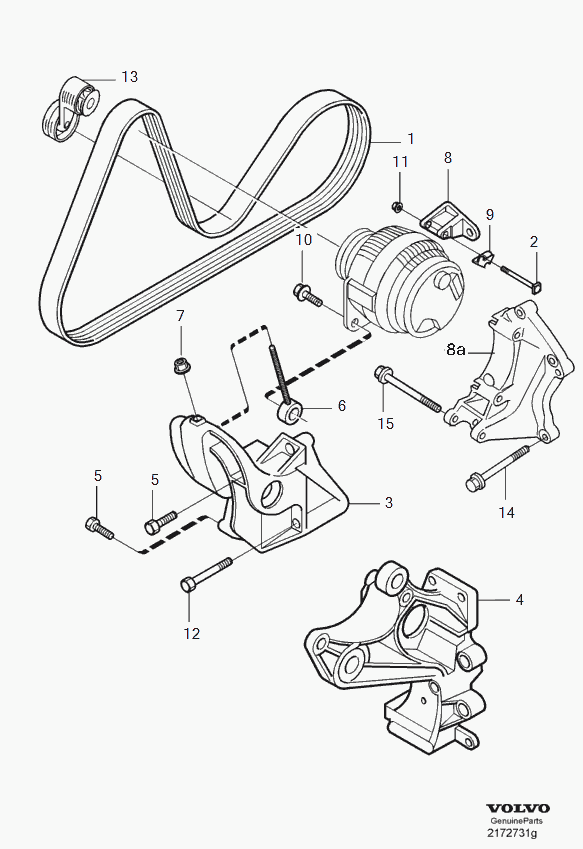 Volvo 8642479 - Ķīļrievu siksna ps1.lv