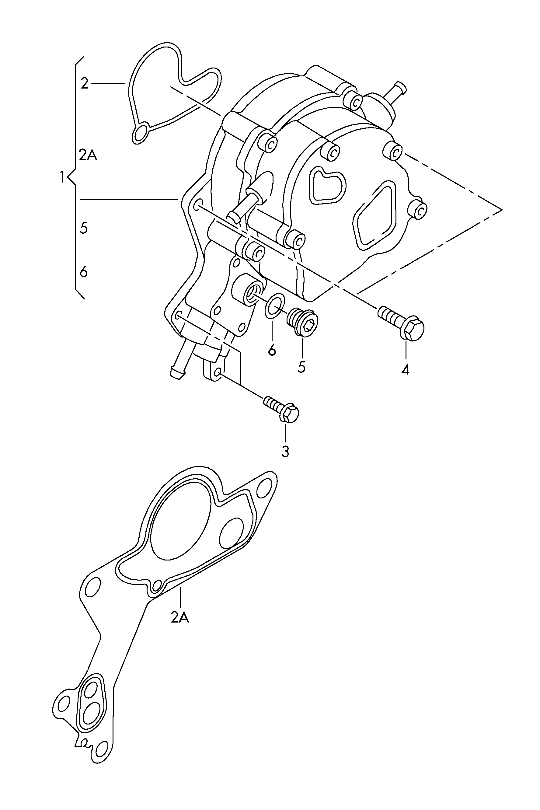 VW 038 145 209 Q - Vakuumsūknis, Bremžu sistēma ps1.lv