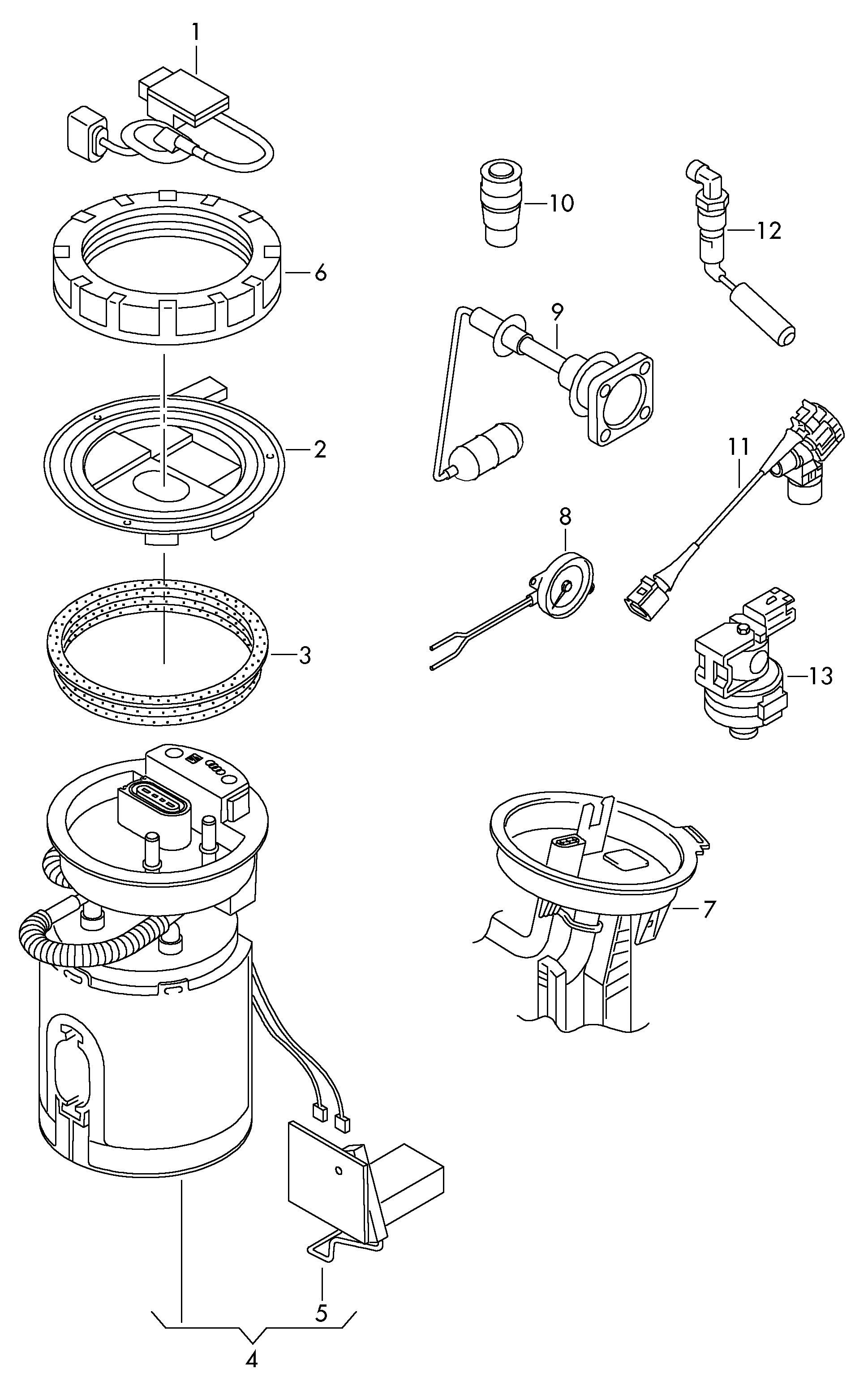 AUDI 1T0919050F - Degvielas sūkņa modulis ps1.lv