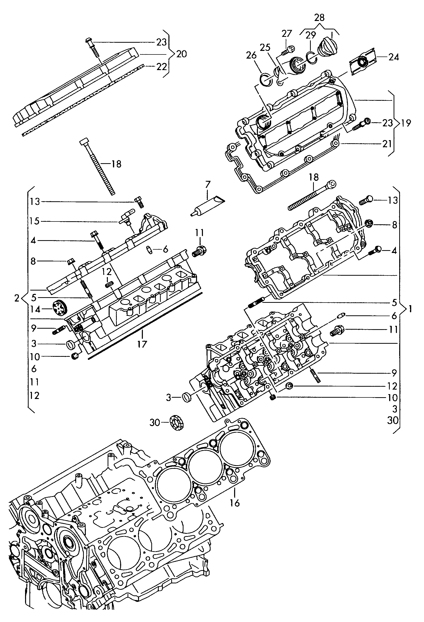 VAG 059103483N - Blīve, Motora bloka galvas vāks ps1.lv