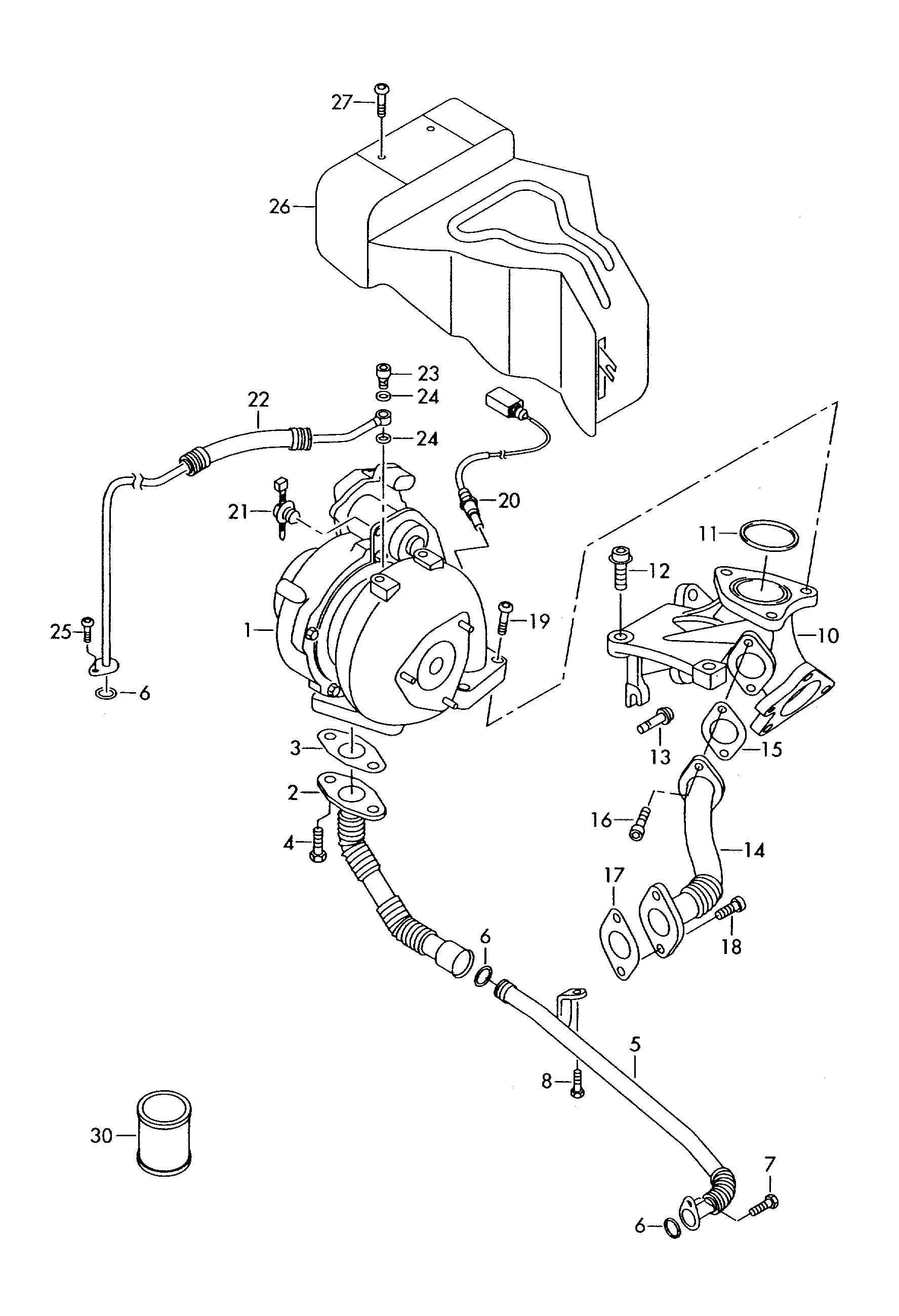 VAG 059145722R - Kompresors, Turbopūte ps1.lv