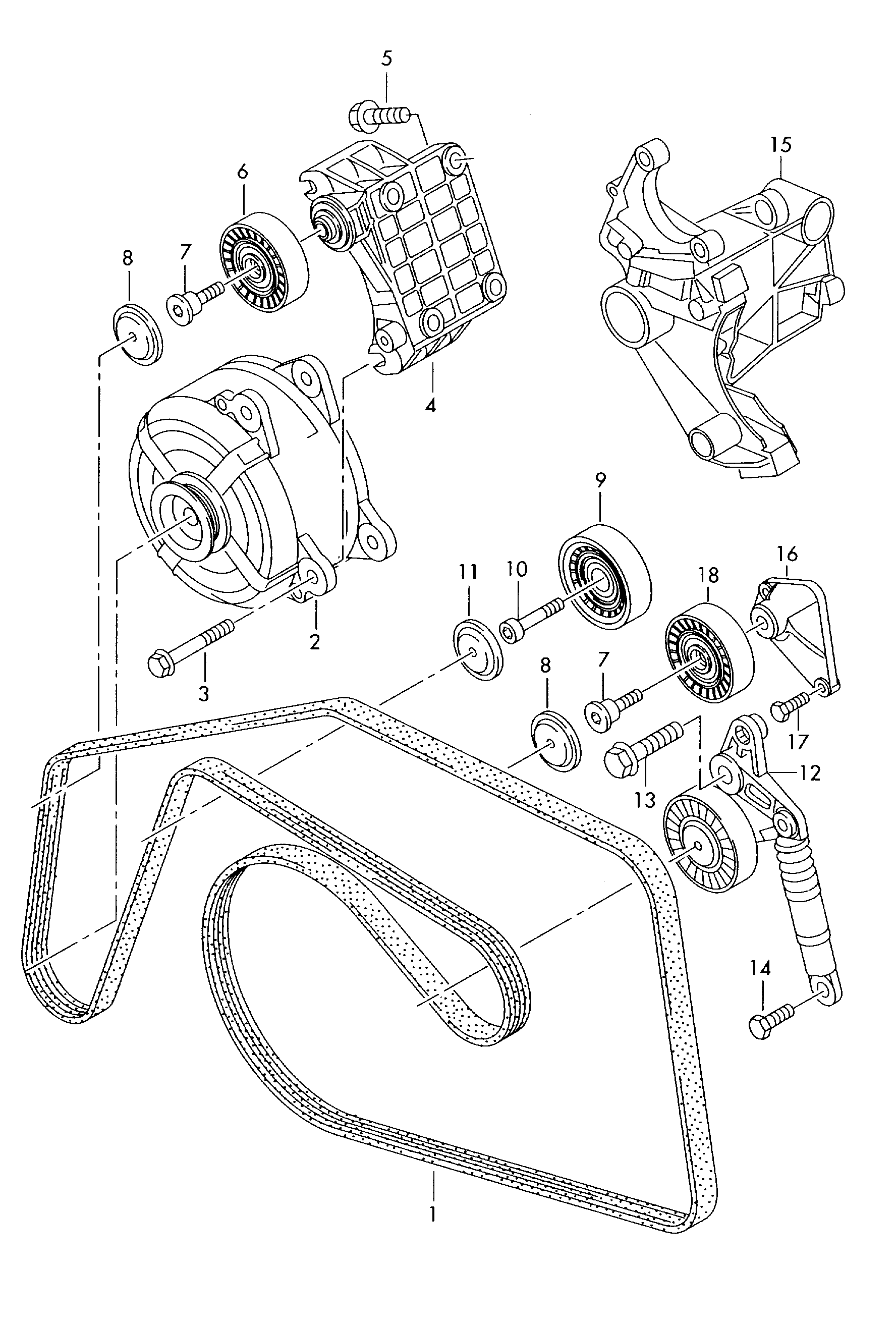 VW 059903137R - Ķīļrievu siksna ps1.lv