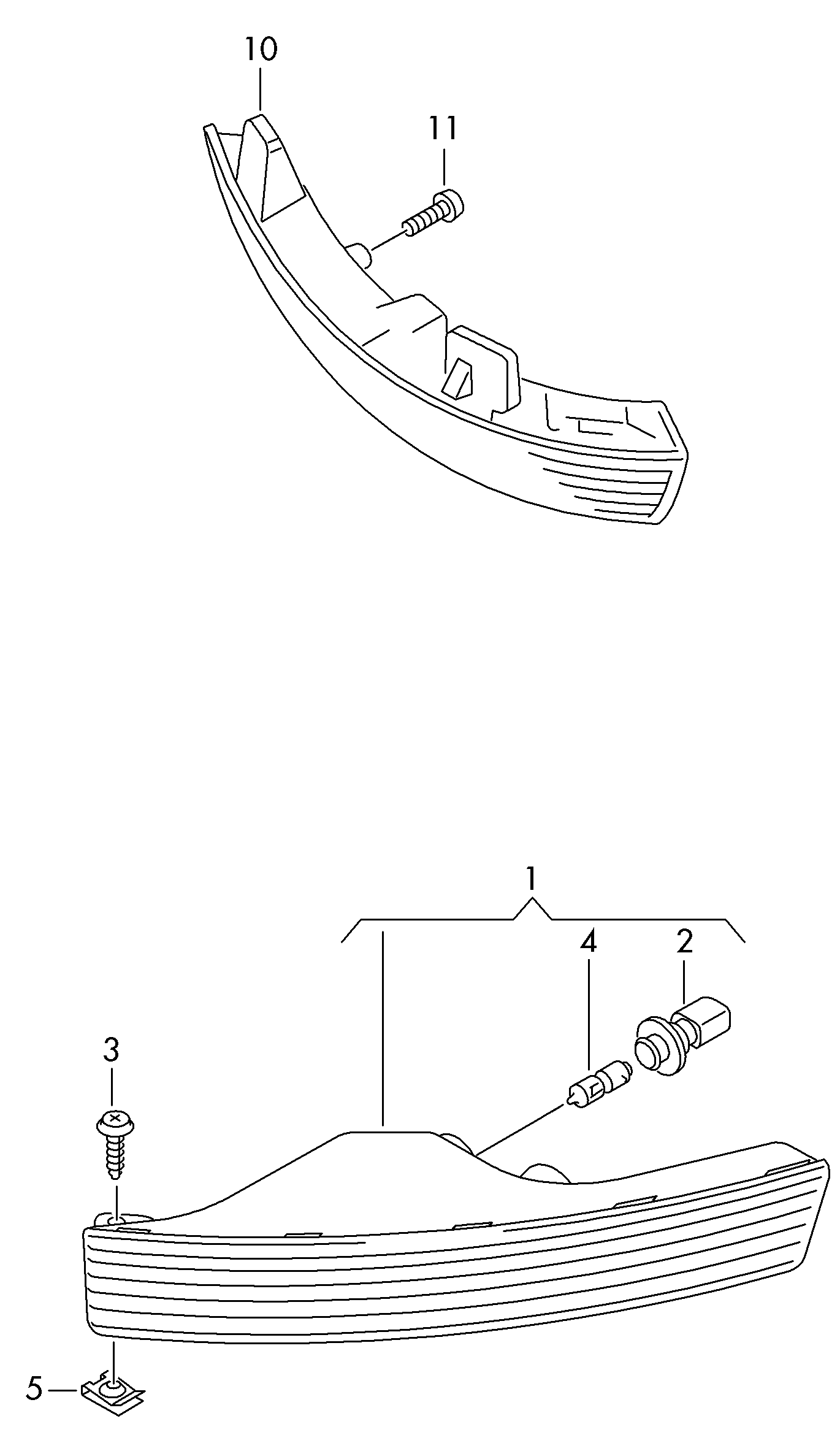 VAG 3C0 953 041 L - Papildus mirgojošā gaismas signāla lukturis ps1.lv