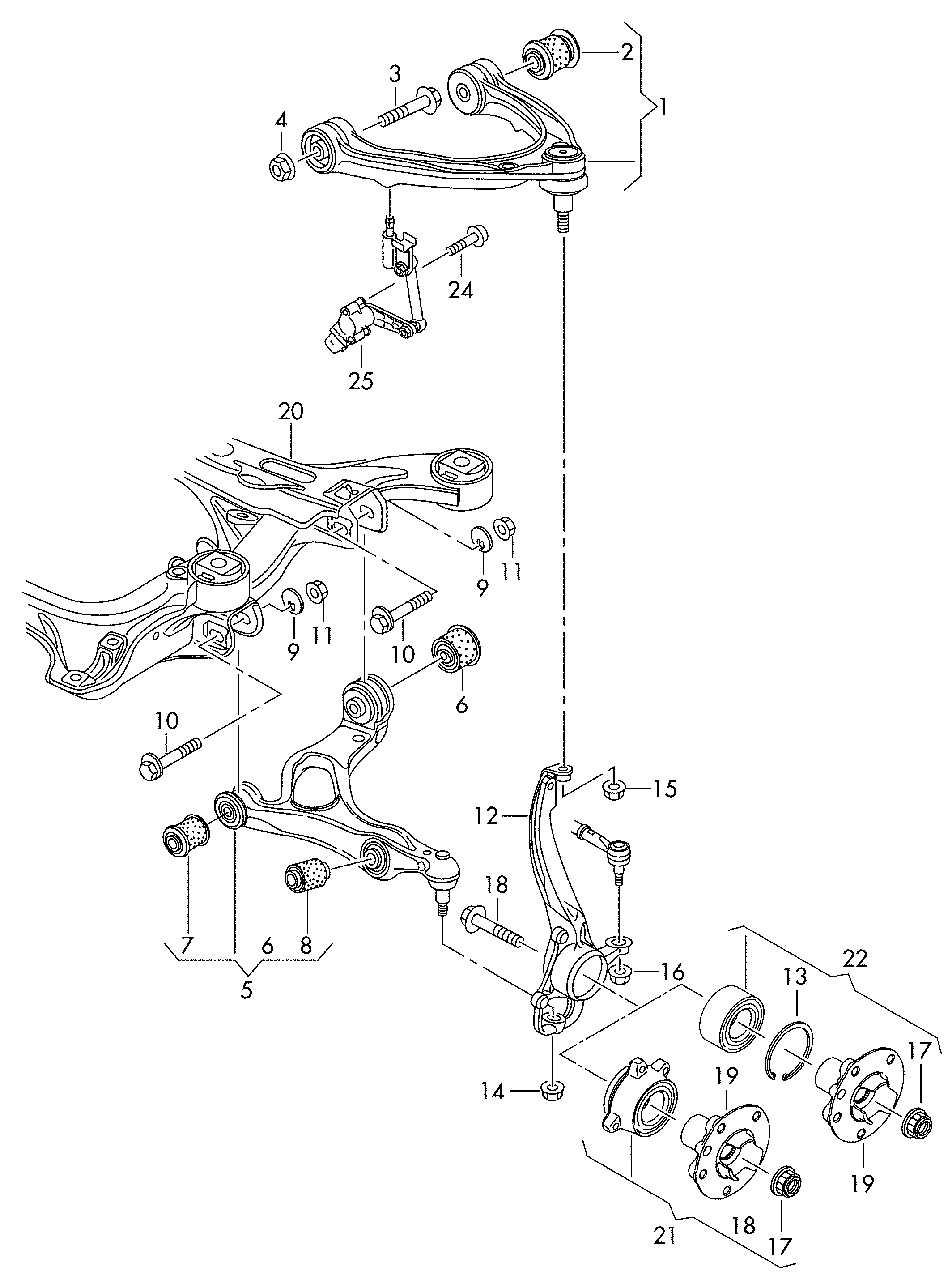 AUDI 7P0 407 151 E - Neatkarīgās balstiekārtas svira, Riteņa piekare ps1.lv