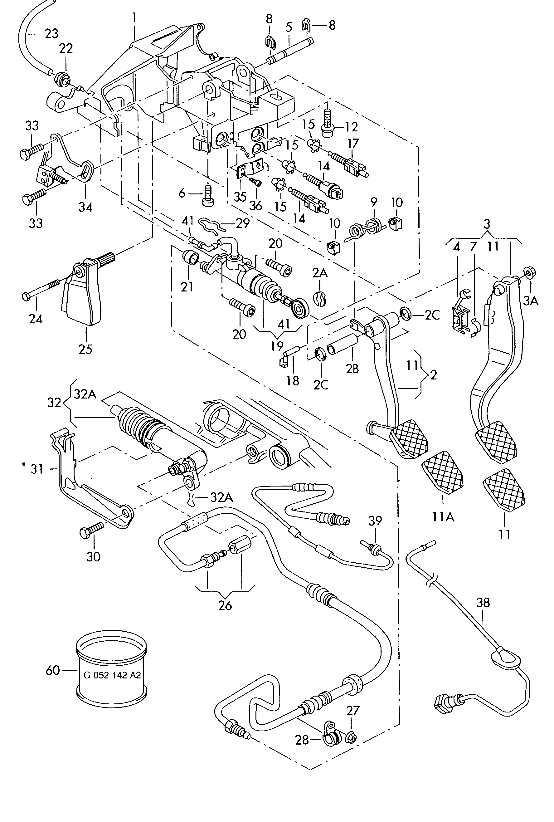 Porsche 8E0 721 257 B - Darba cilindrs, Sajūgs ps1.lv