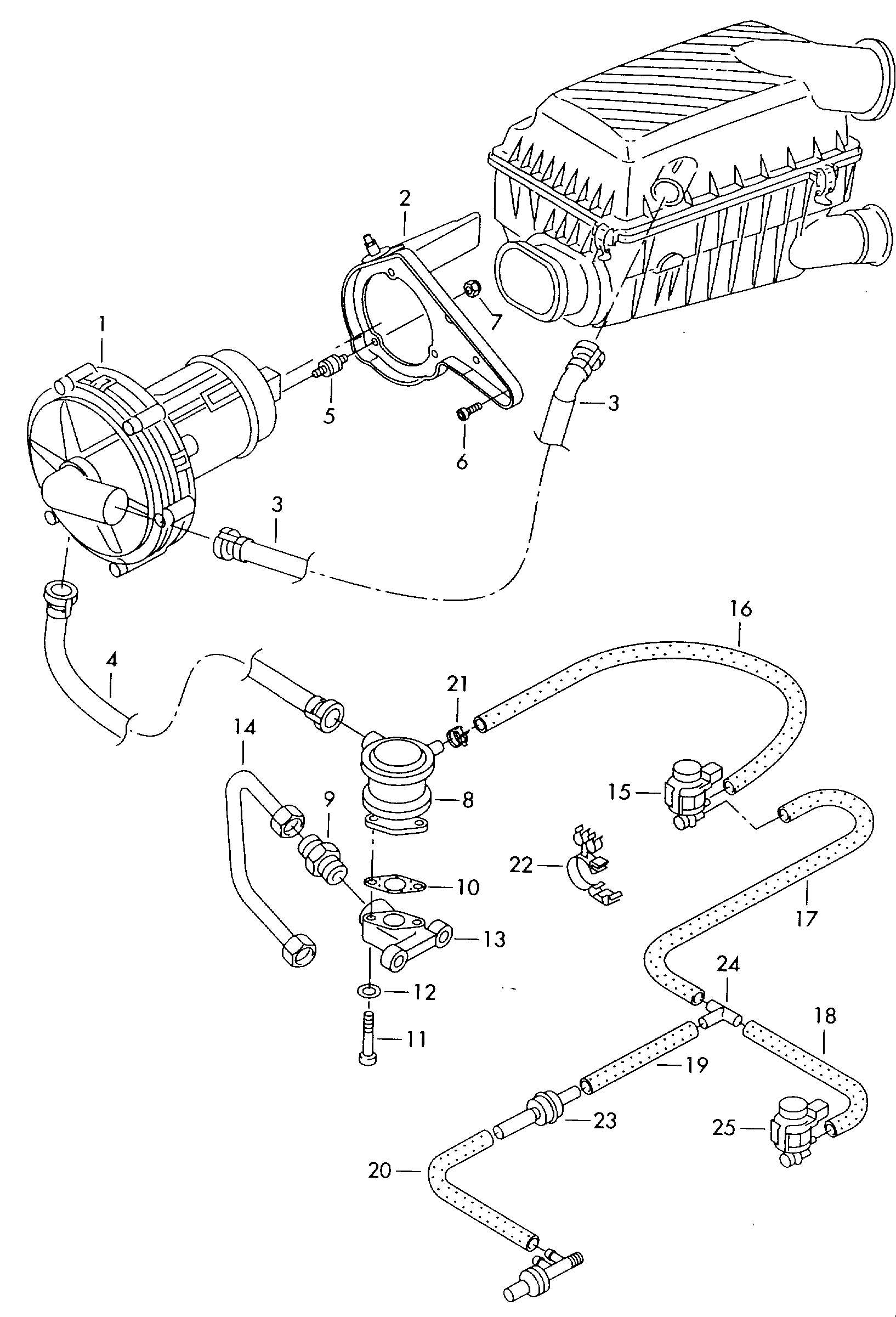 VW 06A 131 351 B - Vārsts, Sekundārā gaisa sistēma ps1.lv