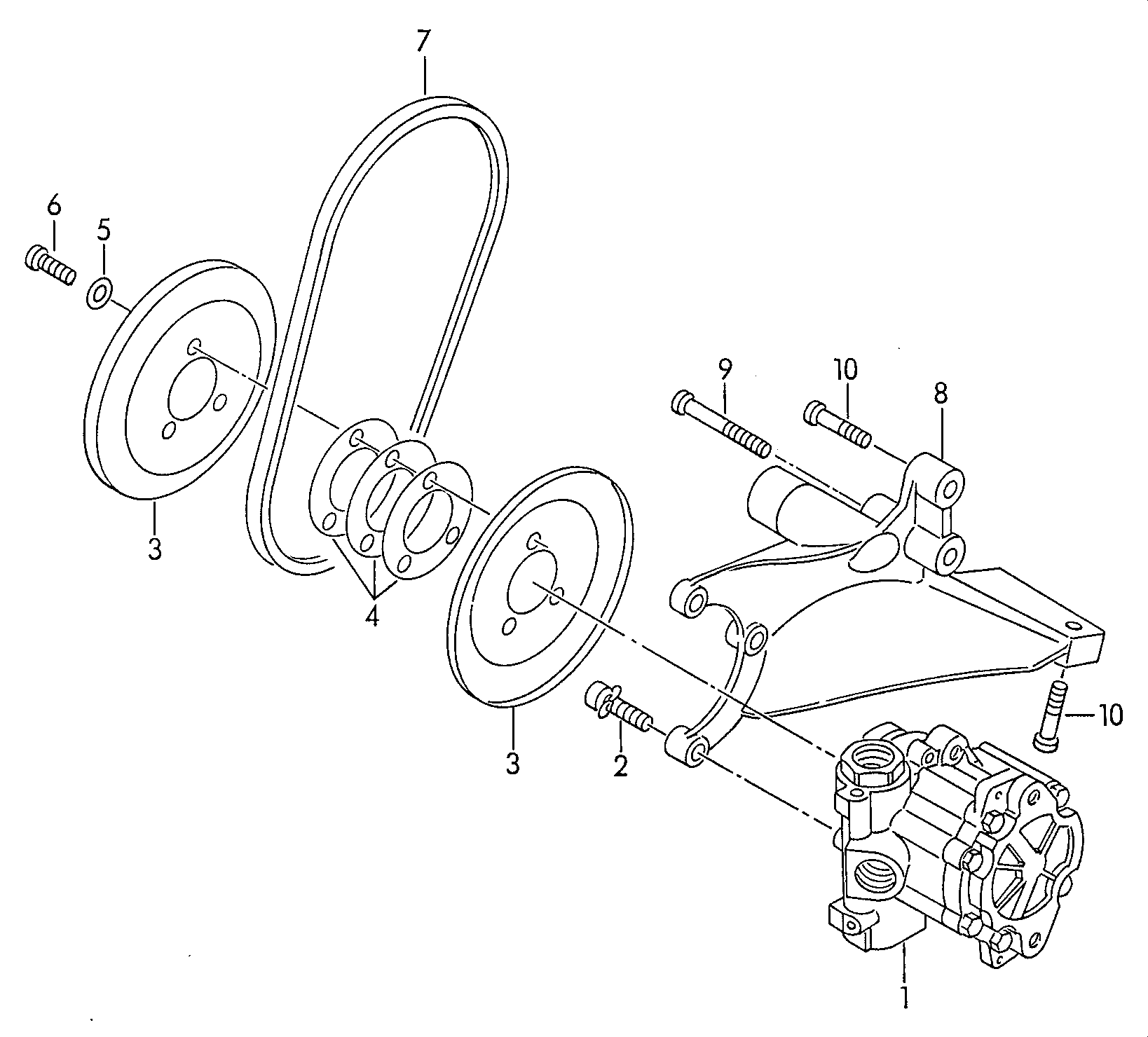 VW 044 145 157 AX - Hidrosūknis, Stūres iekārta ps1.lv