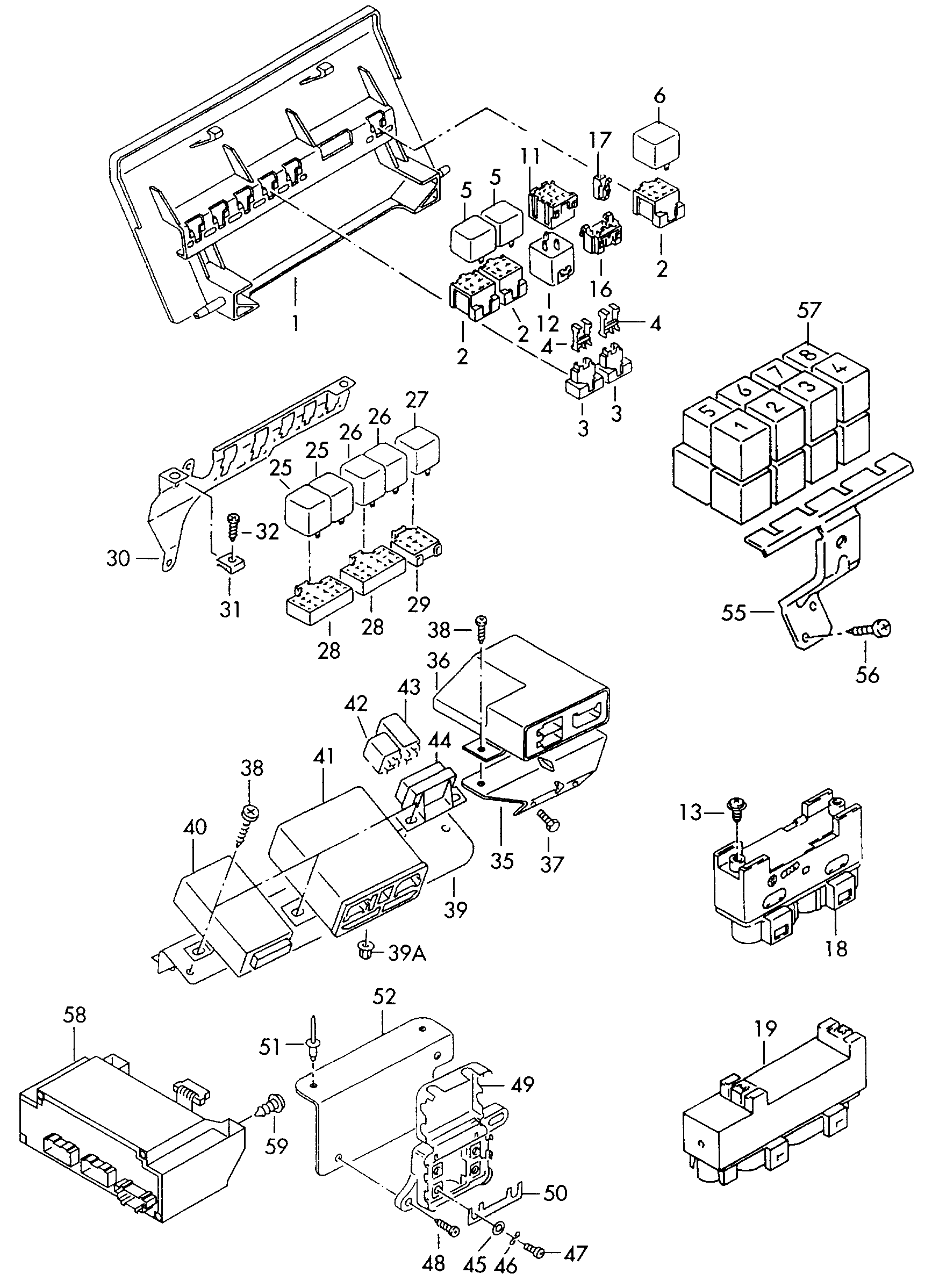 Seat 171 959 141 A - Relejs, Gaisa kondicionēšanas sistēma ps1.lv