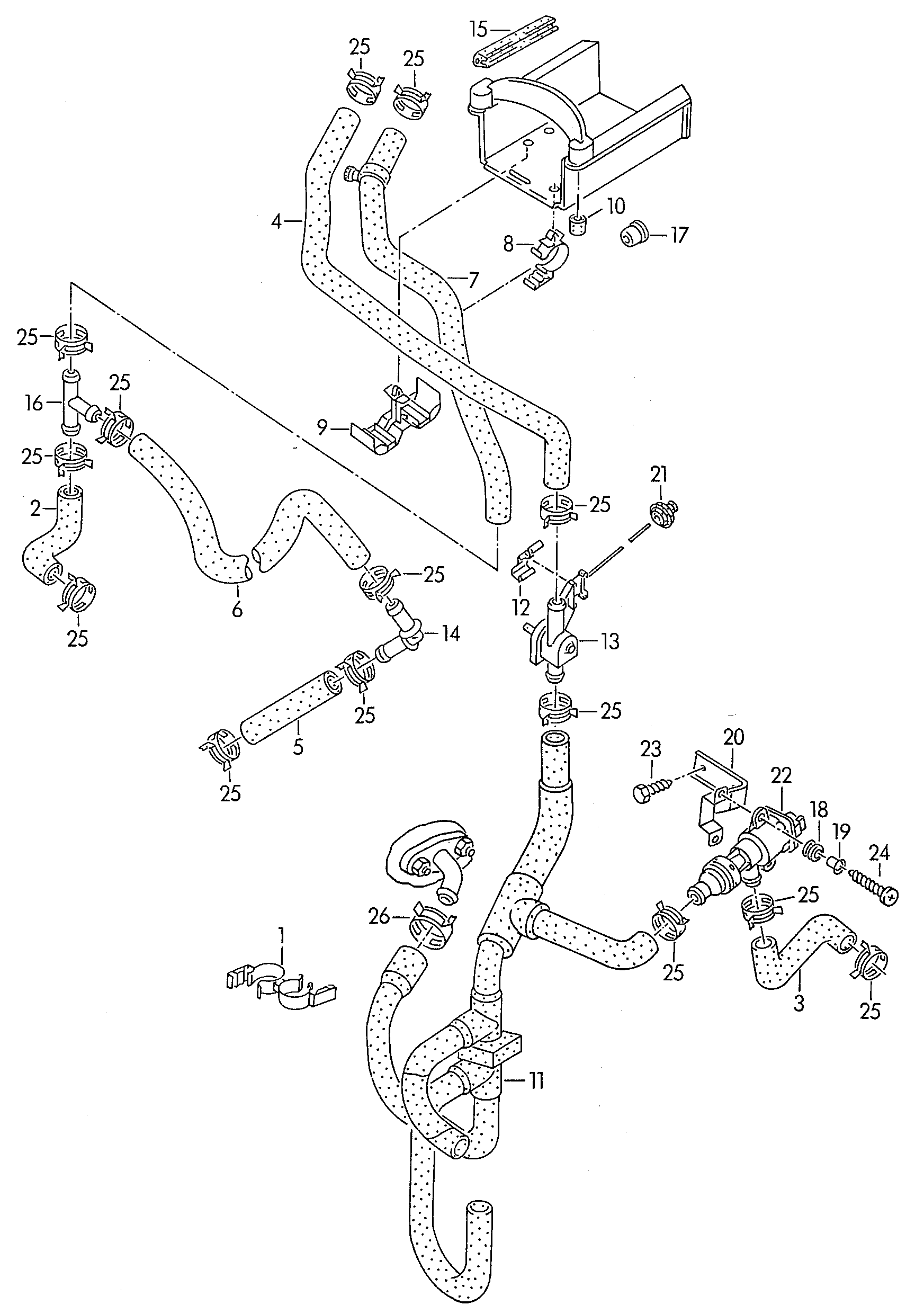 AUDI 701 819 876 - Dzesēšanas šķidruma flancis ps1.lv