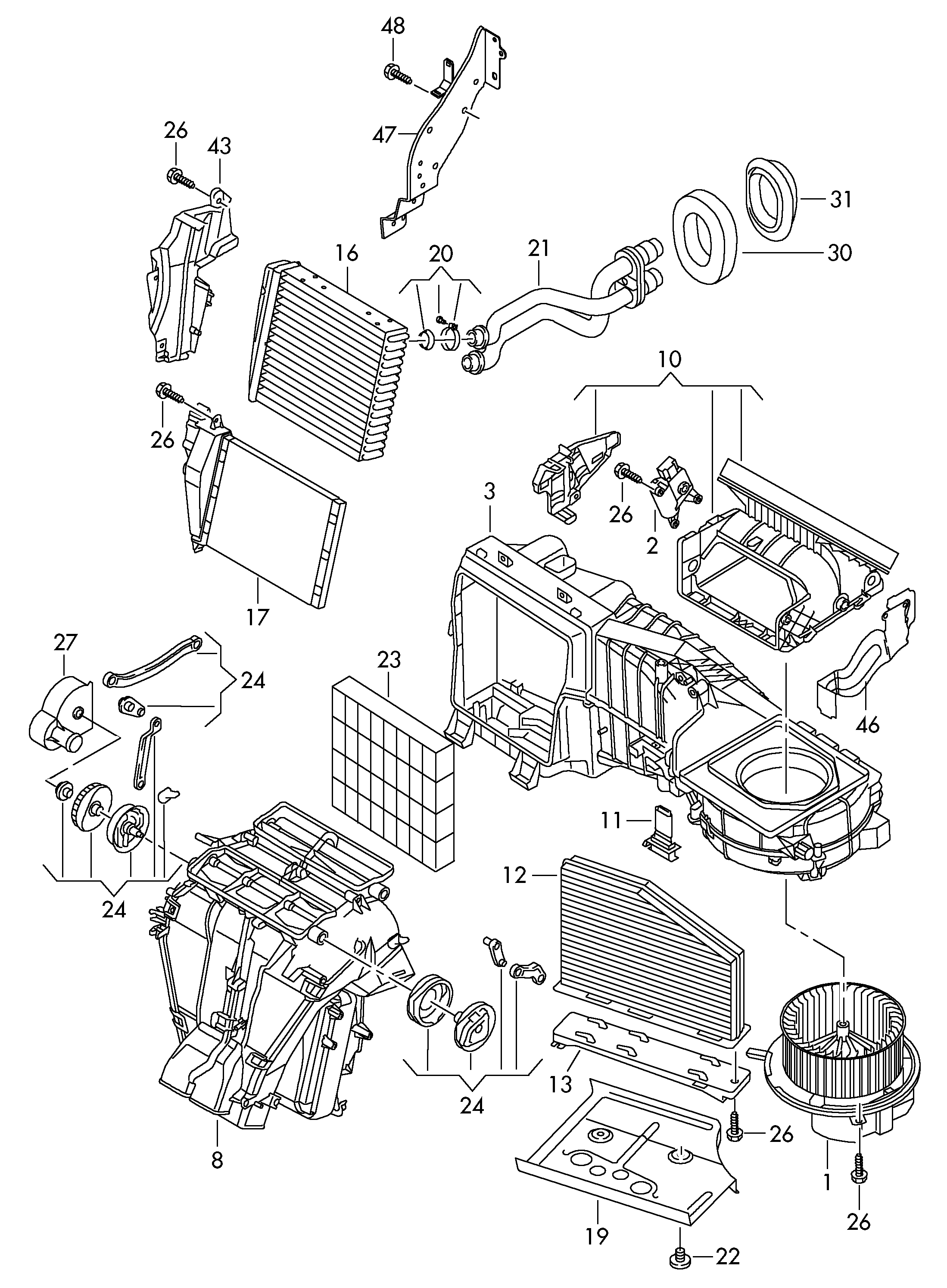 Seat 1K1 819 015 E - Salona ventilators ps1.lv