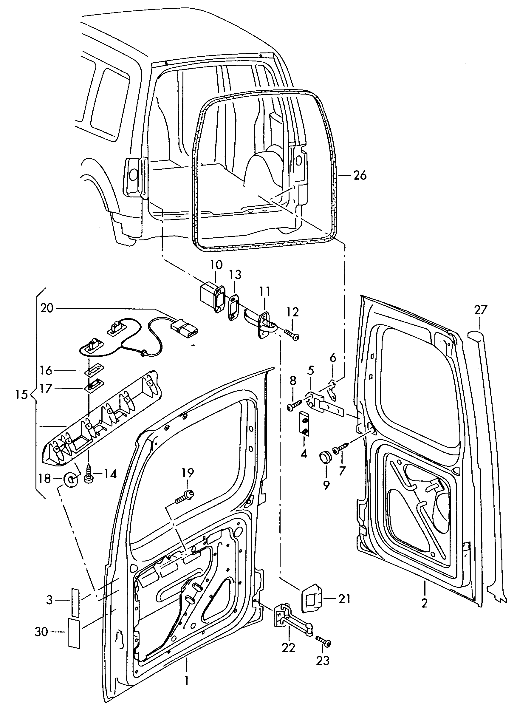 VW 3B5 998 026A - Numurzīmes apgaismojuma lukturis ps1.lv