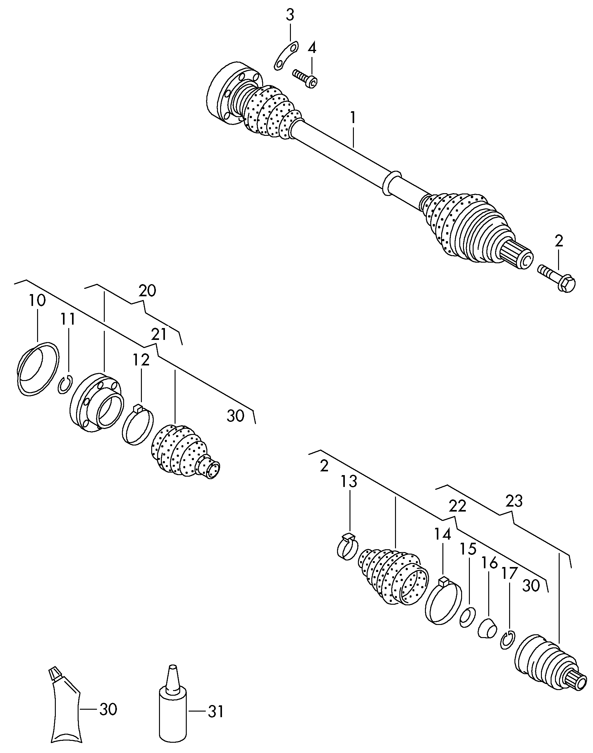 Seat 7D0 498 201 - Putekļusargs, Piedziņas vārpsta ps1.lv