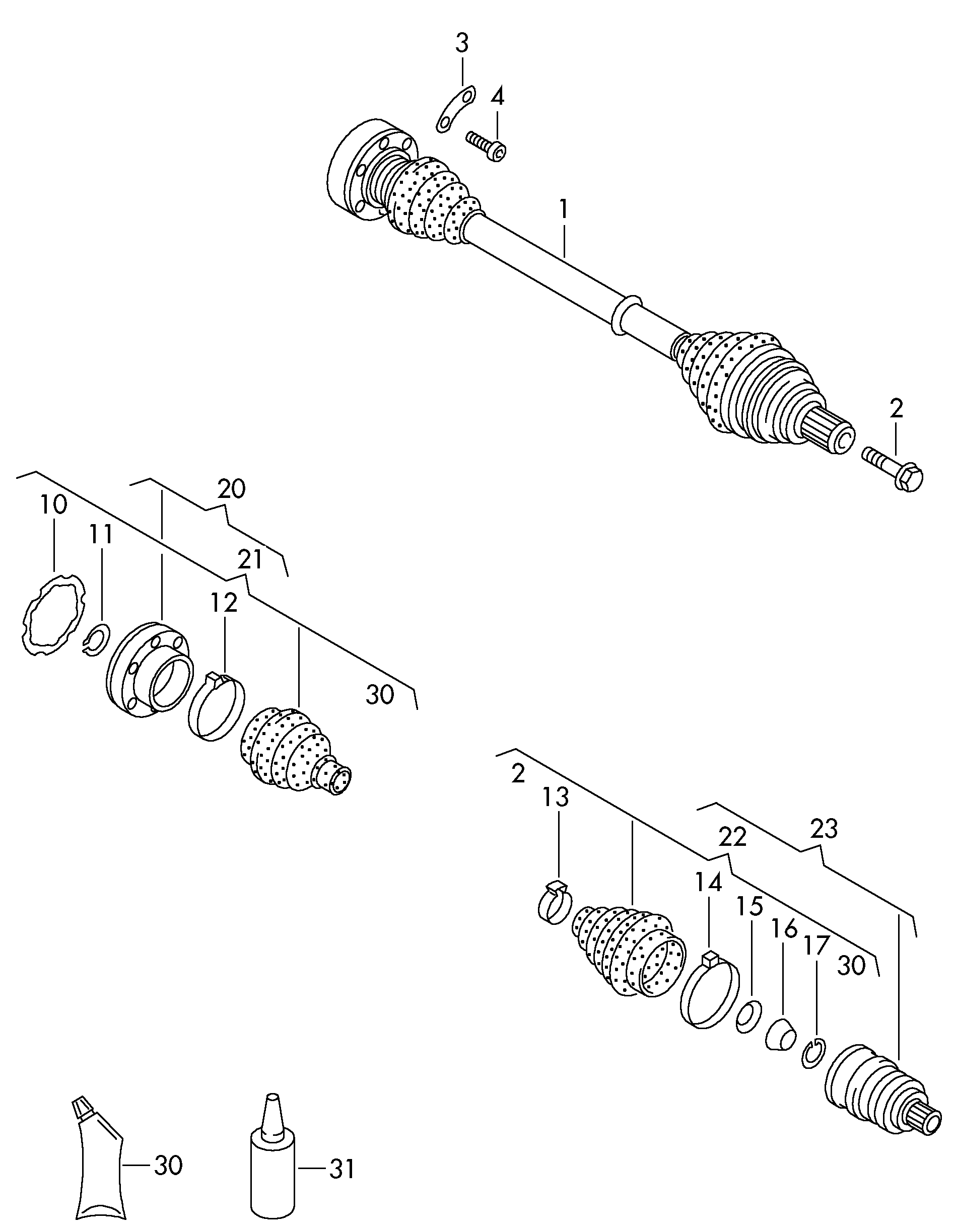 Skoda JZW 407 449 HX - Piedziņas vārpsta ps1.lv