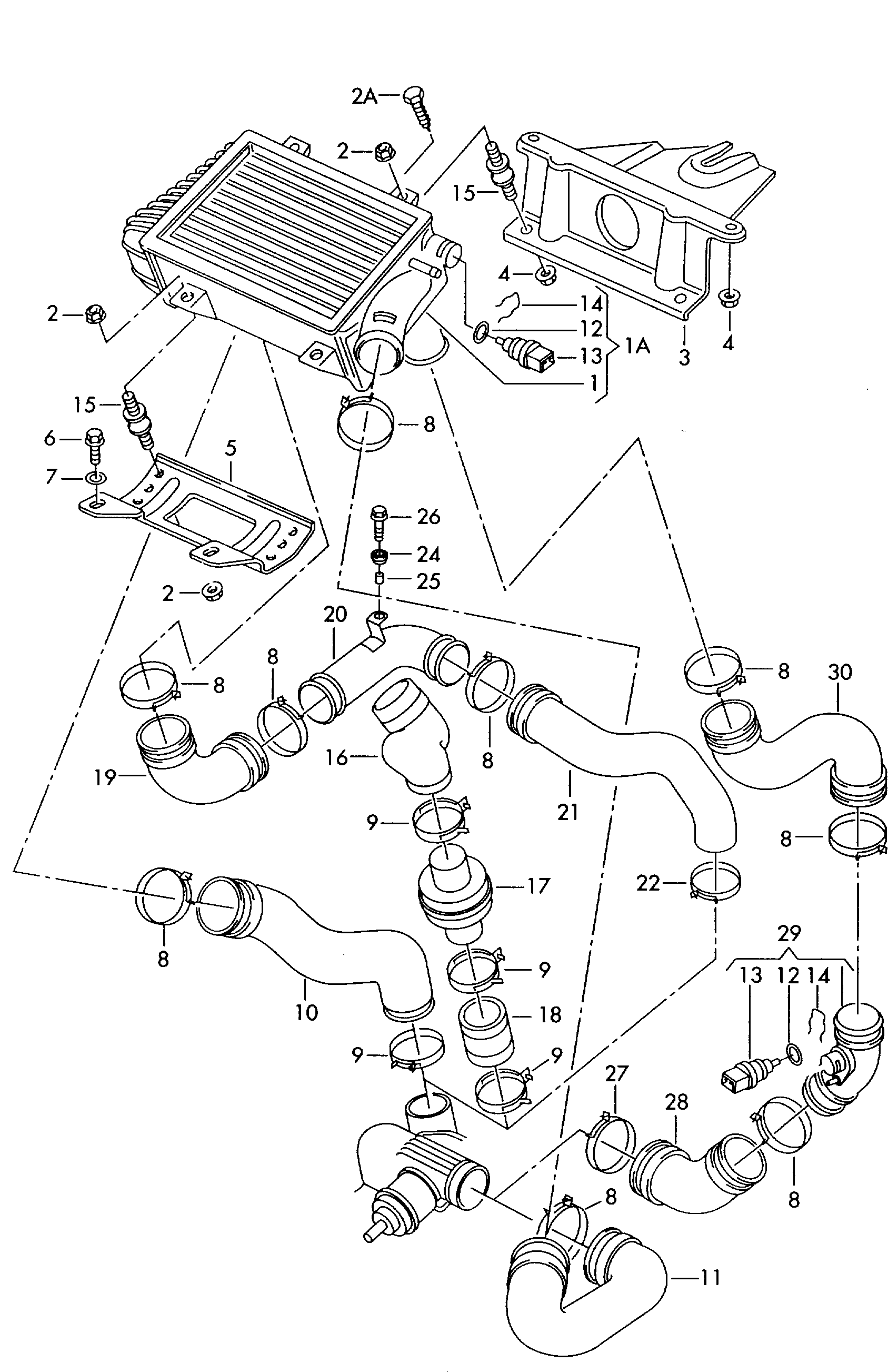 VW 701 145828 D - Pūtes sistēmas gaisa caurule ps1.lv