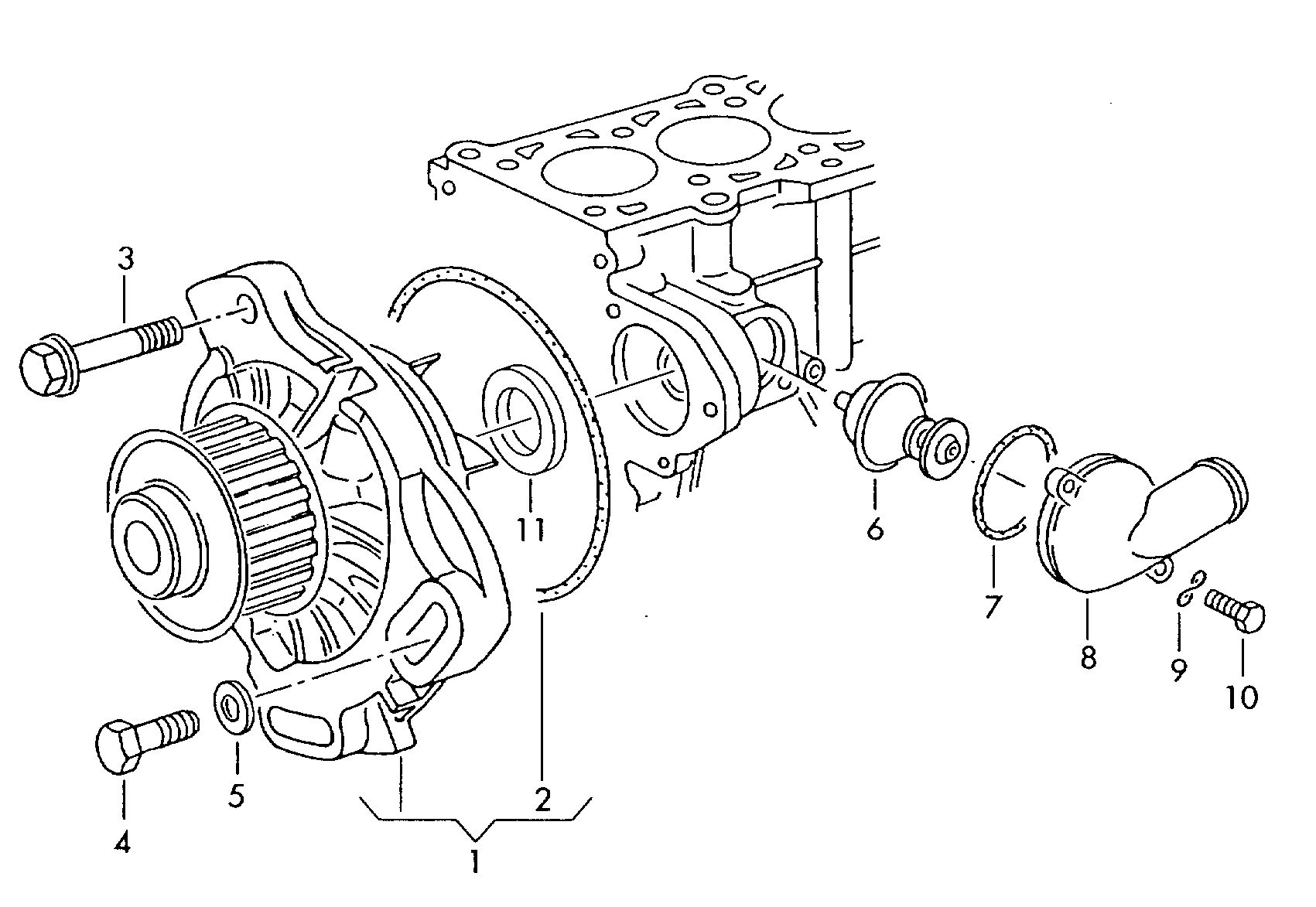 AUDI 074 121 005 N - Ūdenssūknis ps1.lv