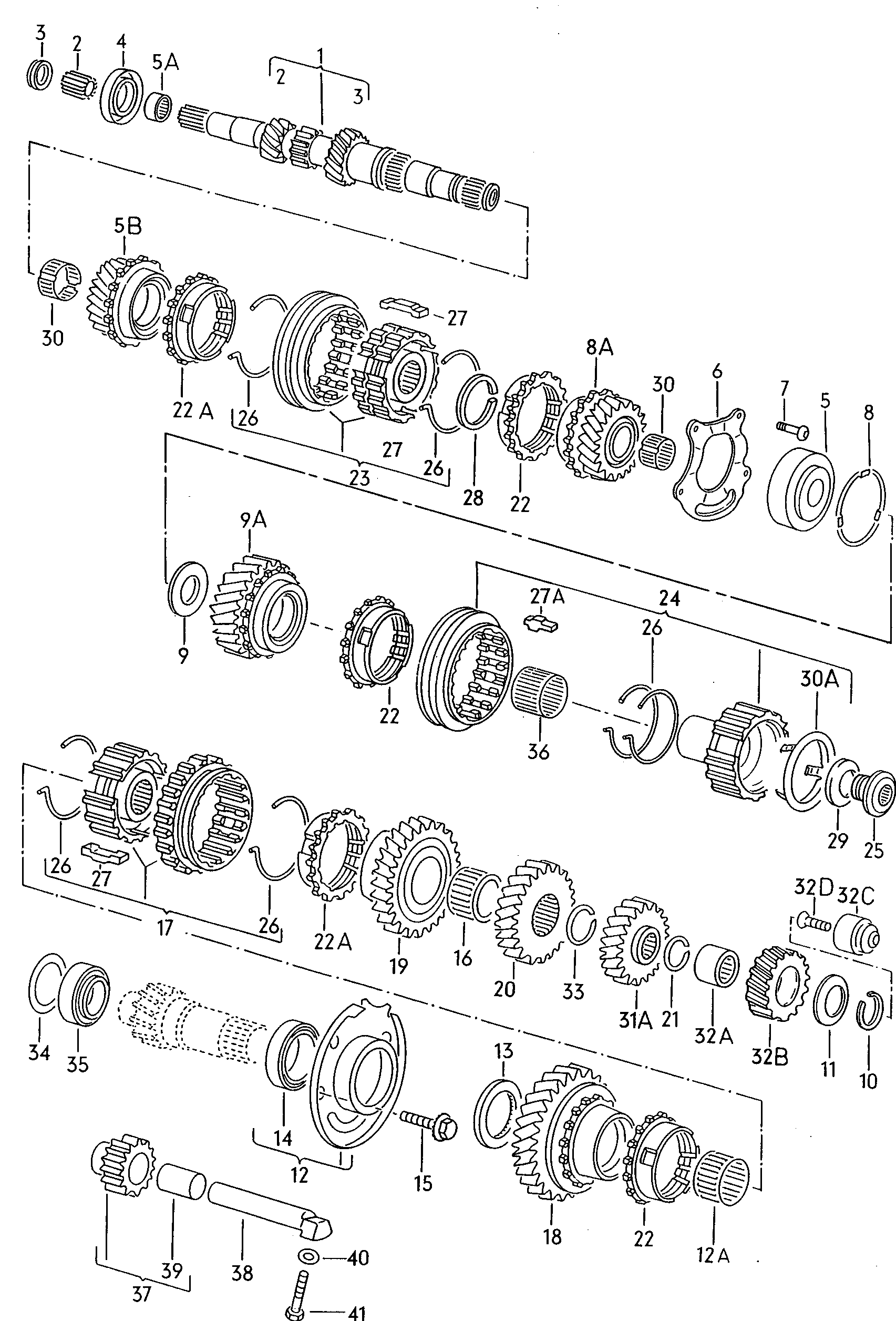 Porsche 311 405 625 F - Riteņa rumbas gultņa komplekts ps1.lv