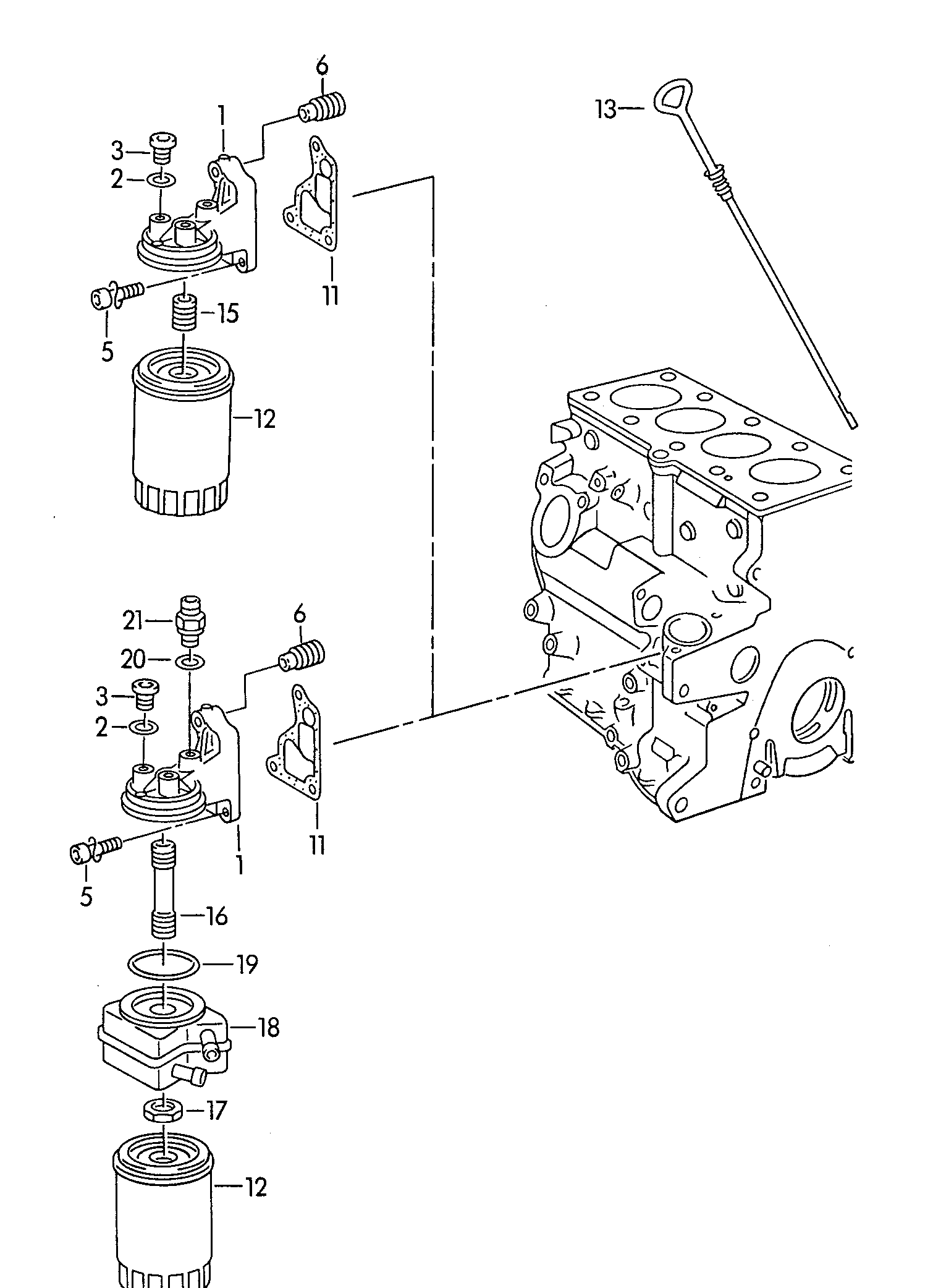 Seat 028 117 021 D - Eļļas radiators, Motoreļļa ps1.lv