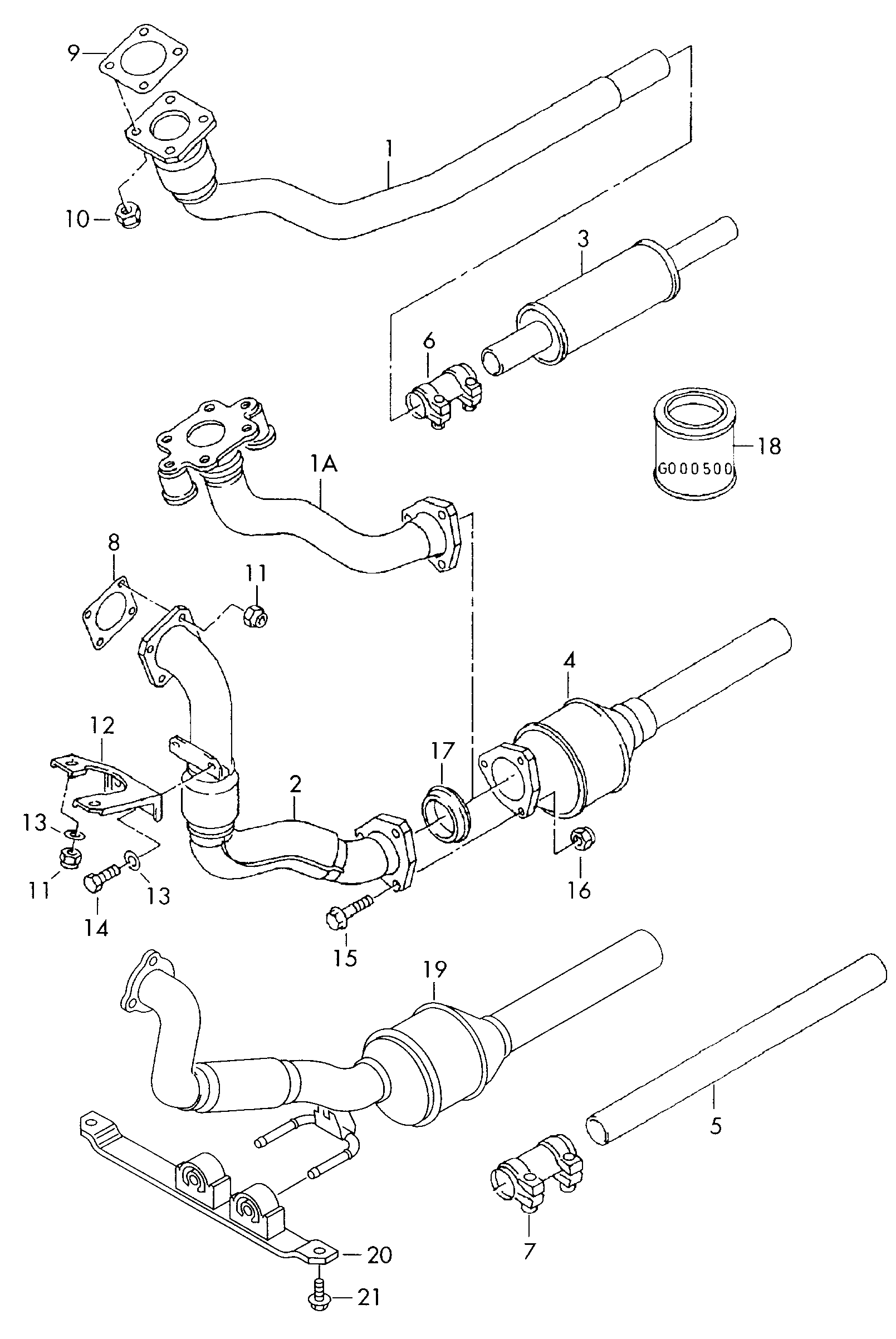 Seat 1H0253144E - Kronšteins, Trokšņa slāpētājs ps1.lv