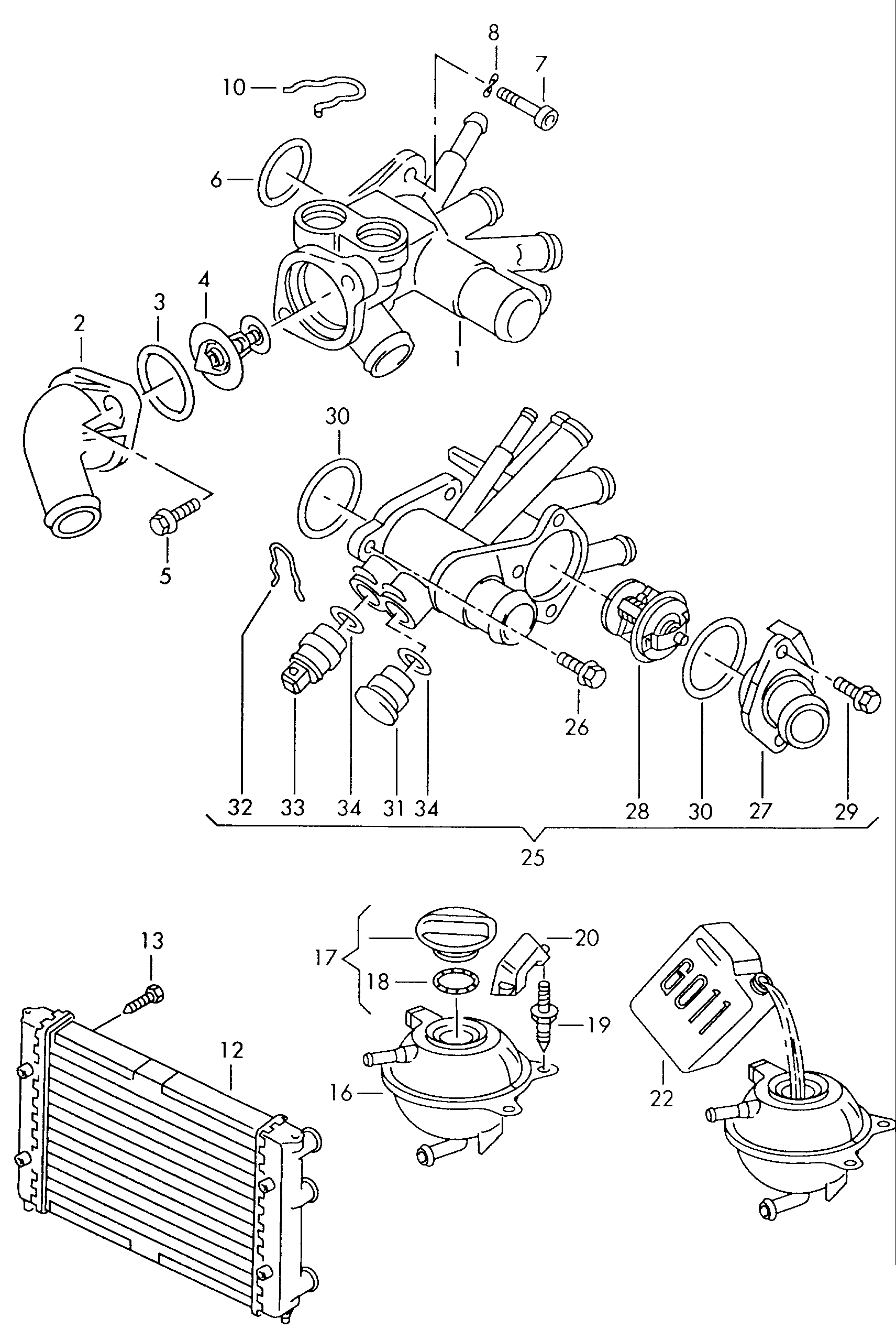 AUDI 6N0 121 253 B - Radiators, Motora dzesēšanas sistēma ps1.lv