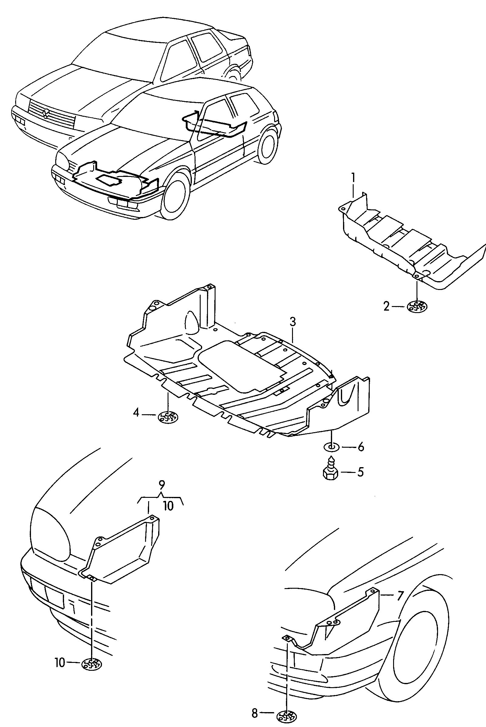 VW 1H0 825 247 - Motora vāks ps1.lv