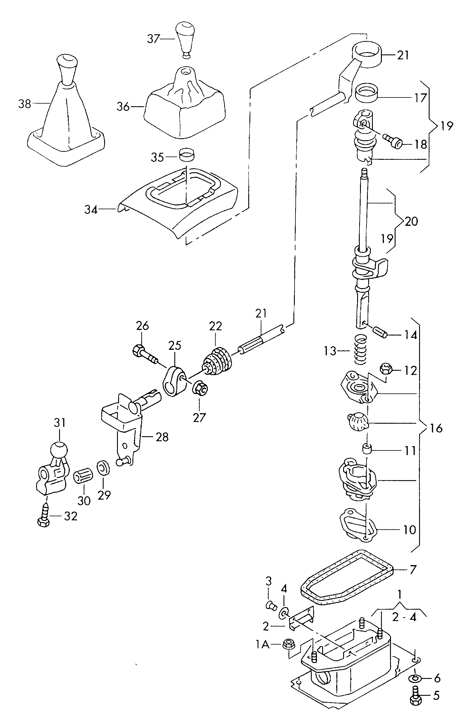 Skoda 1H0711116A - Pārnesumu pārslēgšanas dakšas štoks ps1.lv